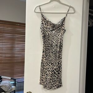 leopard mini dress